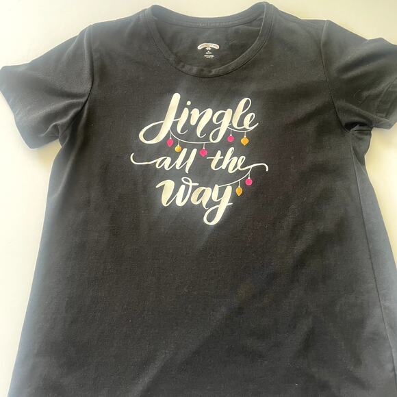 Holiday Time " Jingle all the Way" Women's Tee Shirt Sz M (8/10) - Picture 2 of 4